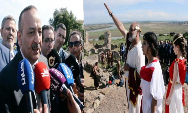 وزير الثقافة يشرف على افتتاح محافظة الموقع الأثري "ليكسوس" في حلته الجديدة (فيديو)