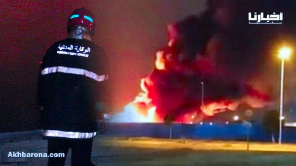 أكادير: النيران تلتهم سوق الجملة للخضر والفواكه بإنزكان