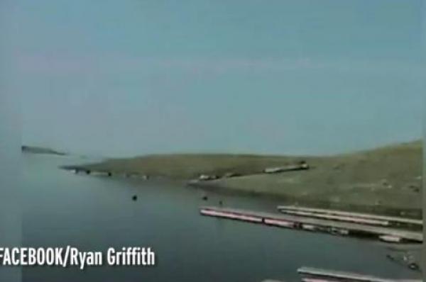 بالفيديو: بحيرة تجف خلال ستة أشهر  في كاليفورنيا