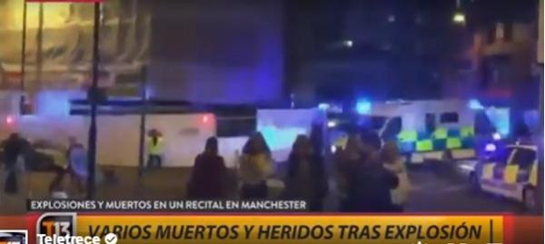 عاجل ... انفجار بقاعة احتفالات "مانشستر أرينا" في بريطانيا يخلف عددا من القتلى و الجرحى