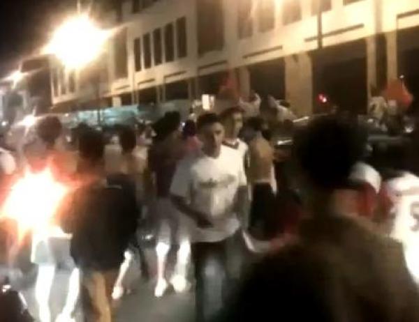 احتفالات الرباط بتأهل الاسود