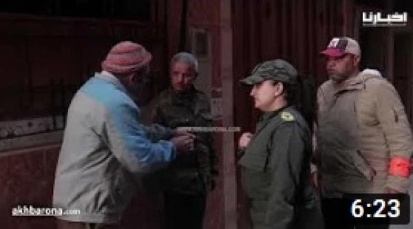 القائدة الشجاعة بسطات في حملة لمحاصرة مخالفي حظر التجوال