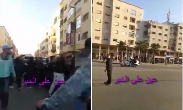 الموكب الملكي يلتقي بجنازة في نفس الشارع و الشرطة في موقف محرج