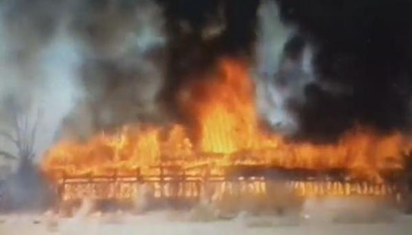 عاجل:إندلاع حريق مهول في متجر كبير بمراكش (فيديو)