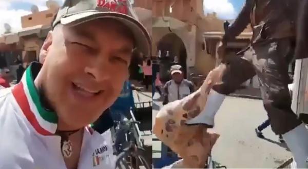 أجنبي يسخر من الطريقة الكارثية لنقل اللحوم في المغرب