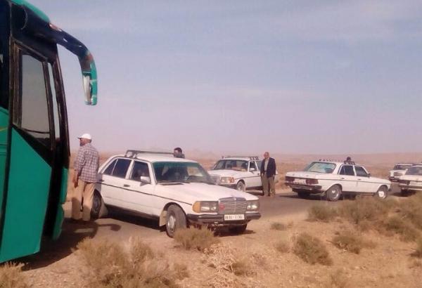 الراشيدية: الكساد يدفع سائقي الطاكسيات إلى اعتراض سبيل حافلة للمسافرين وإنزال من بها بالقوة