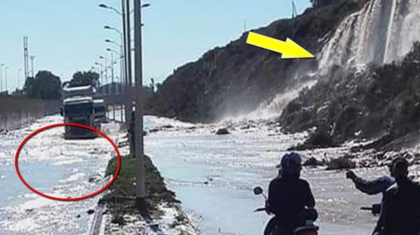 السلطات المحلية تٌوضح أسباب تدفق المياه على مستوى جبل أكادير أوفلا