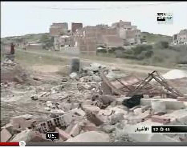 مواجهات و إصابات جراء هدم  البناء العشوائي بالعوامة - طنجة   