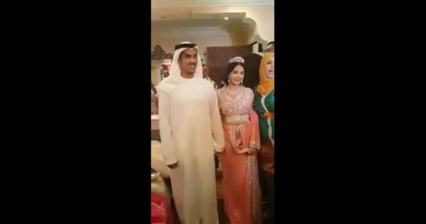 شاهدوا أجواء عرس مختلط بين مغربية وخليجي