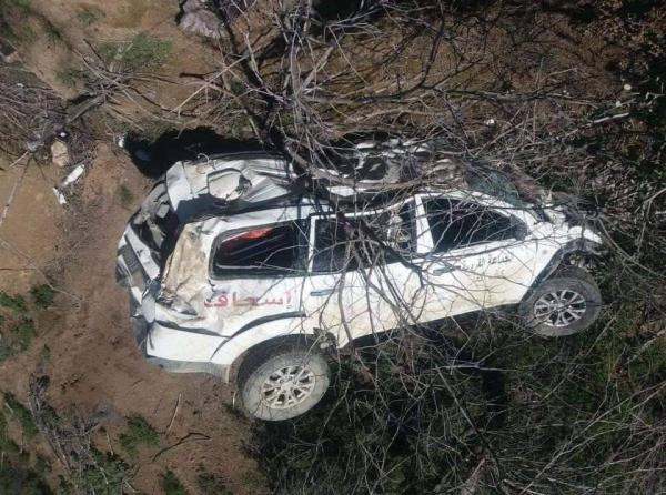 مأساة...وفاة ممرضة وأم مريضة بعد انقلاب سيارة إسعاف بأسا الزاك
