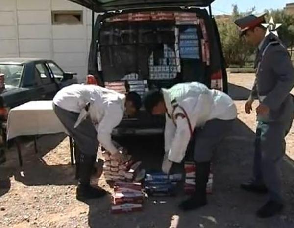 ضبط كمية كبيرة من السجائر المهربة من الجزائر