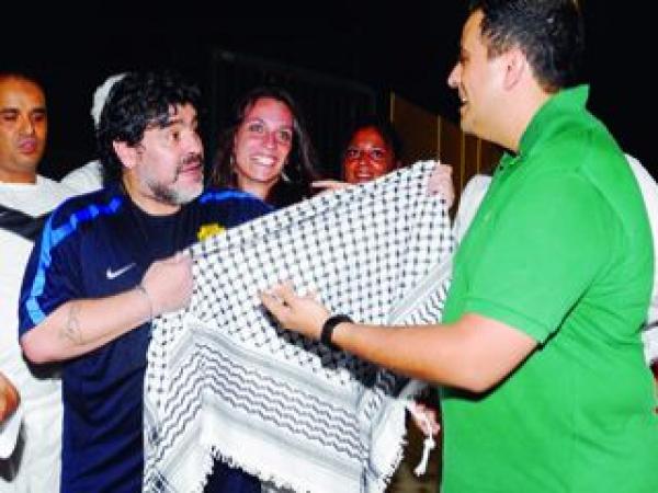 ماردونا: أنا أكبر مساند لفلسطين وليغضب من يغضب