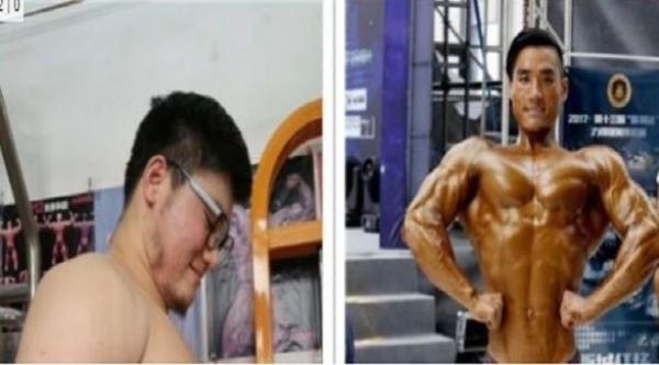 بدين يتحول إلى بطل كمال أجسام في 6 أشهر