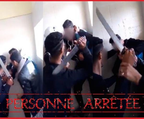 فيديو يقود إلى اعتقال تلميذ هدد زميله بالسلاح الأبيض داخل المدرسة بالدار البيضاء