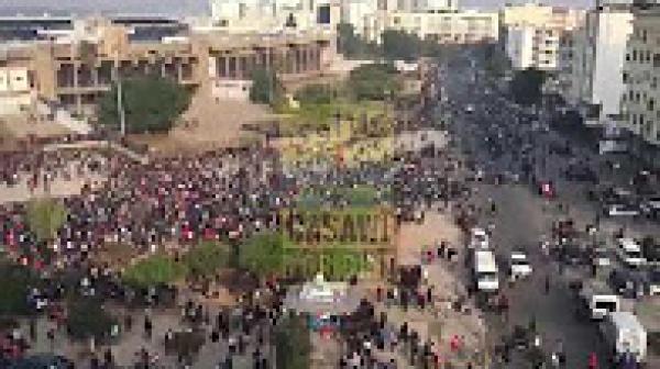 روينة أمام ملعب محمد الخامس بكازا من أجل إقتناء تذاكر الوداد ضد الأهلي