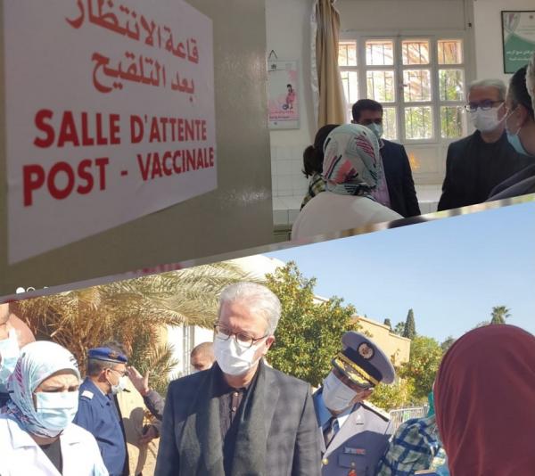 السلطات المحلية تشرع في تفقد محطات التلقيح ضد كورونا .. مراكش نموذجا