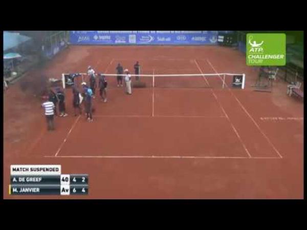 بعد شوهة الكراطة .. تجفيف أرضية ملعب تنس بالدار البيضاء بإضرام النار