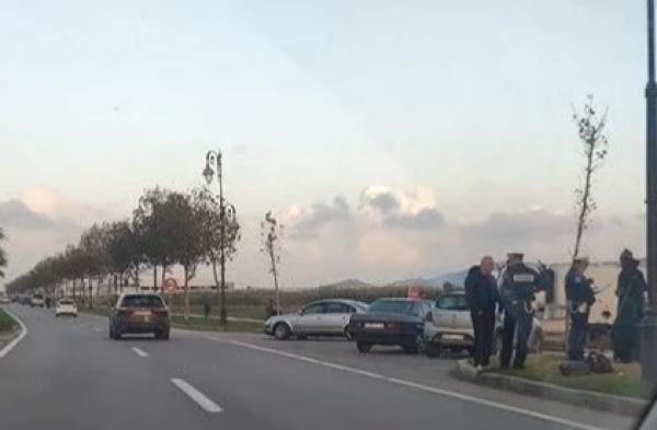 سيارة مجنونة تدهس شرطيا وتختفي