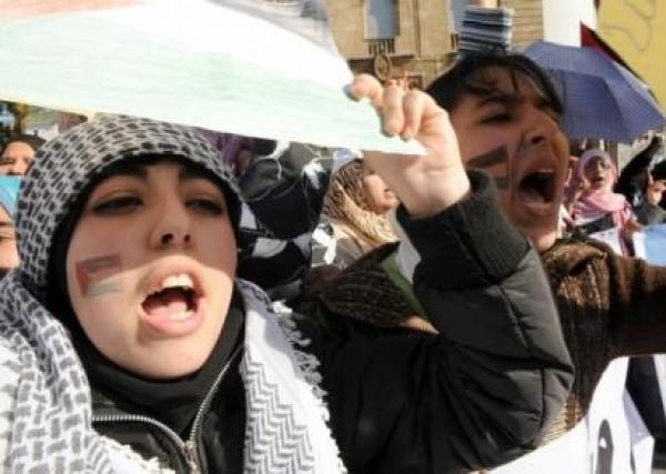 وقفة بالرباط تضامنا مع الشعب الفلسطيني