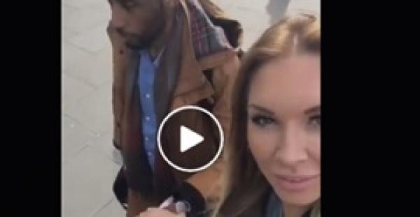 بالفيديو.. رد فعل المارة على فتاة حسناء تحاول تقبيلهم وسط الشارع