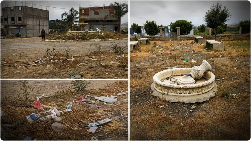 مركز ونانة بوزان.. أزبال متناثرة وطرق مهترئة وإهمال ممنهج