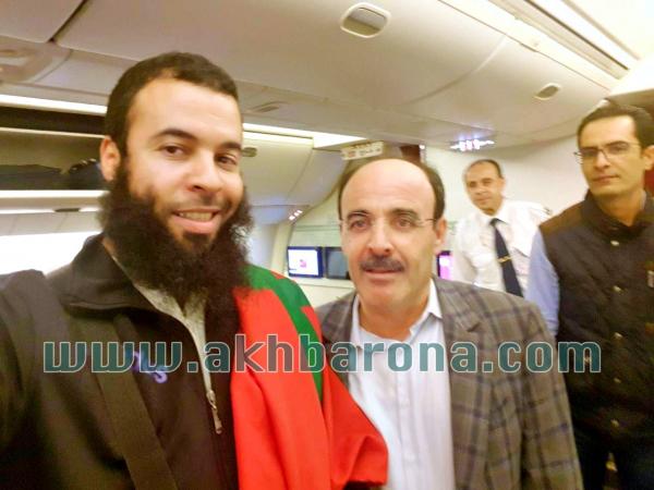 بالصور: إلياس العماري " يرافق الجماهير المغربية إلى أبيدجان لتشجيع المنتخب الوطني