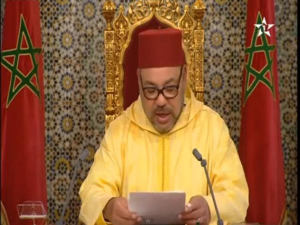 الملك يتحدث عن القيامة في خطاب العرش.. و يذكر : هذا هو الحزب الذي أنتمي اليه