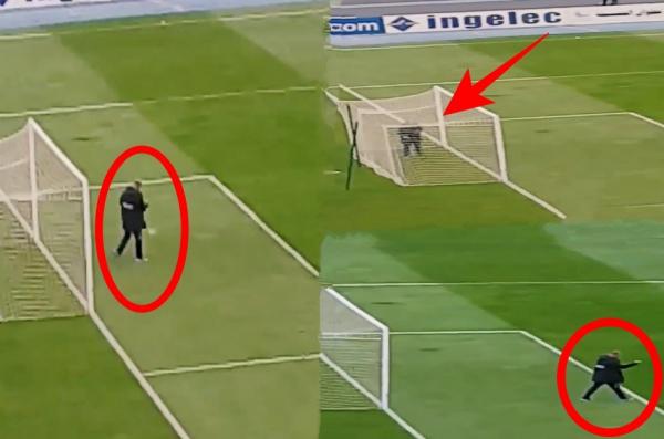 هل هو سحر..محسوب على اتحاد طنجة "يرش" أشياء غريبة قبيل مقابلة الوداد (فيديو)