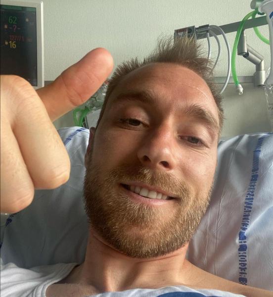 إريكسن يغادر المستشفى بعد جراحة لزراعة منظم لضربات القلب