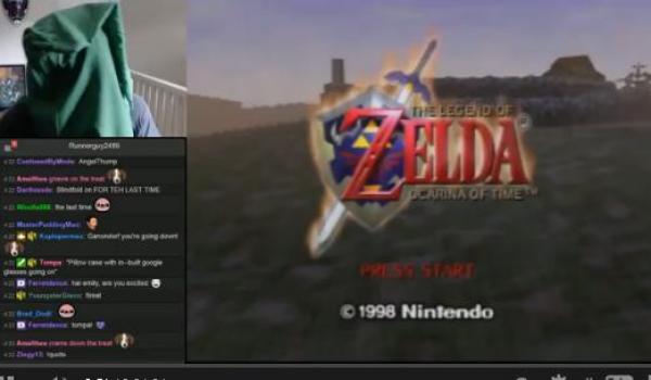 بالفيديو: شاب يُكمل لعبة فيديو معصوب العينين