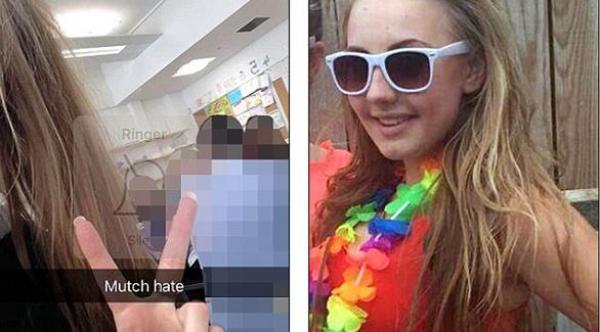  الطالبة لورين سلون التي التقطت صورة لمعلمتها