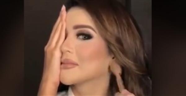 رد فعل النشطاء لحظة كشف فتاة عن نصف وجهها بدون مكياج (فيديو)