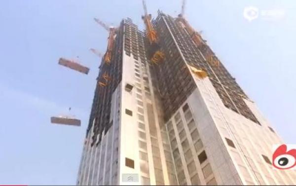 شركة بناء تبني 57 طابقاً في 19 يوماً