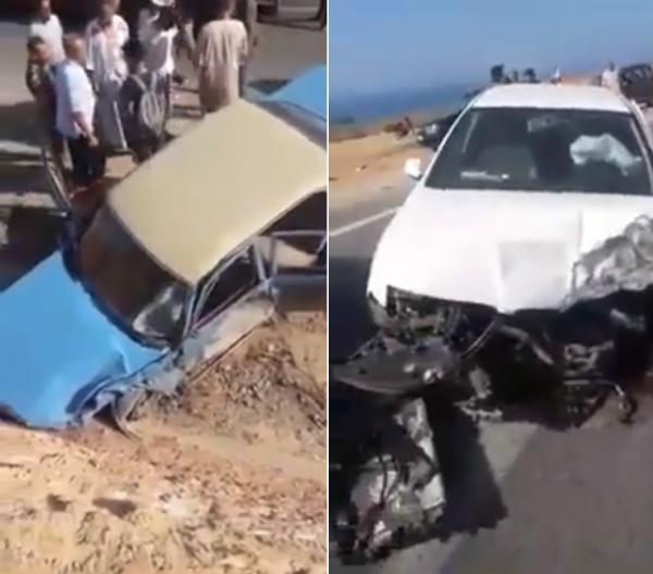 حادثة سير مروعة على الطريق الساحلية بين الحسيمة و الناظور