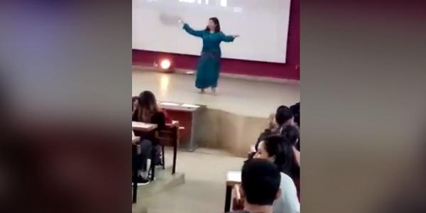 فضيحة مدوية...كلية الحقوق بالمحمدية تتحول إلى "كاباريه" بعد تنظيم حفل راقص بأحد المدرجات (فيديو)