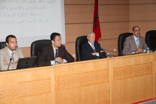رشيد بن المختار يعطي انطلاقة التكوين  بمسلك تكوين أطر الإدارة التربوية
