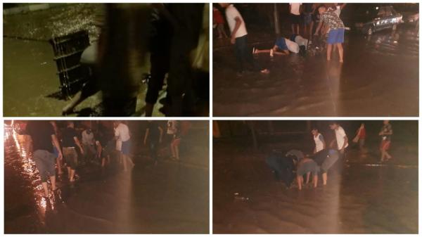 شوهة بالفيديو ... أمطار طوفانية تشهدها بني ملال وشباب ينوبون عن السلطات ويفتحون المجاري وينقدون منازلهم من الغرق