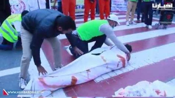 المتعاقدون يقيمون صلاة الجنازة على التعليم أمام البرلمان وهذه حصلية المصابين في التدخل الأمني