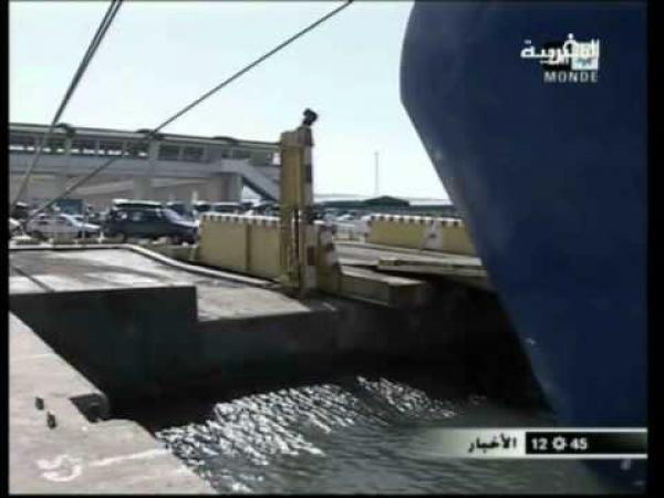 احتجاج مستخدمي البواخر المغربية 