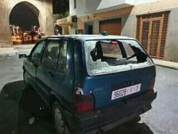 مشاهد رعب بسلا: مسلحون هاجموا الترامواي وحطموا ممتلكات مواطنين (صور)