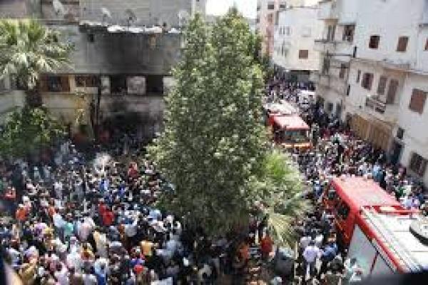 جنازة مهيبة وتعزيزات أمنية أثناء تشييع جثامين ضحايا حريق سباتة