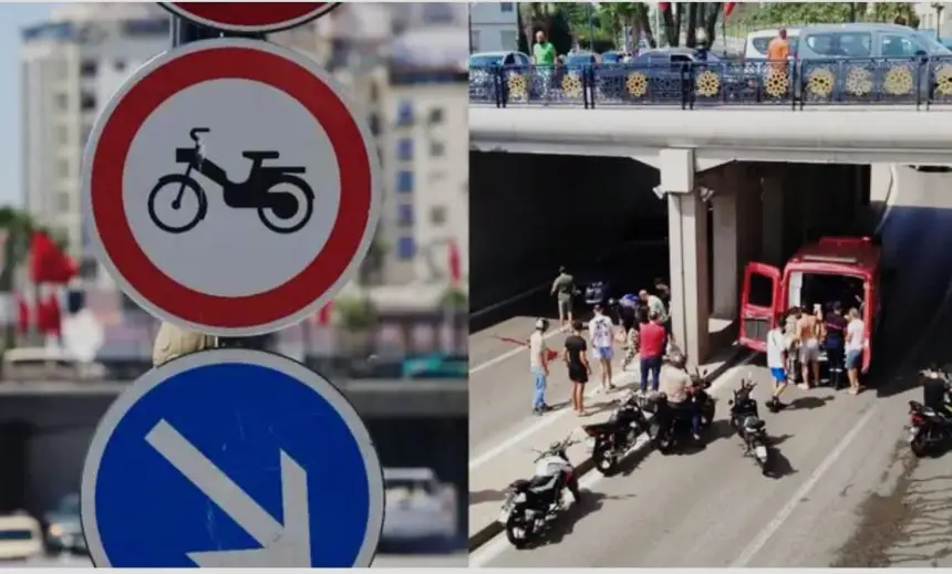 رغم قرار المنع.. دراجة نارية تتسبب في حادث خطير داخل نفق بطنجة