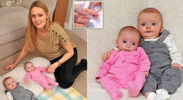 في حادث نادر : تضع طفلين «توأما» يكبر أحدهما الآخر بـ 3 أسابيع