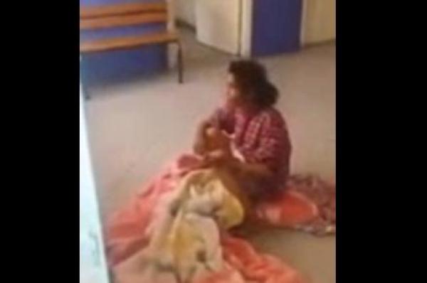 سيدة تضع مولودها على الأرض في أحد مستشفيات الدار البيضاء