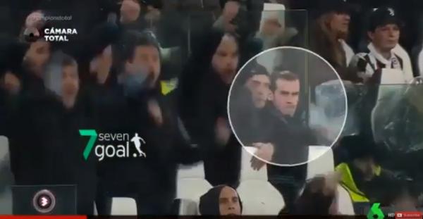 رد فعل غير متوقع من بيل على هدف كريستيانو رونالدو فى مباراة يوفنتوس