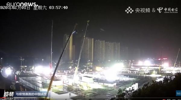 شاهد: الصين تفتتح مستشفى جديد استغرق بناؤه نحو عشرة أيام