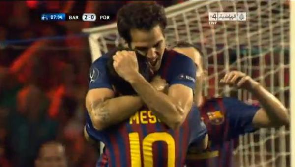 هدفي برشلونة في السوبر الأوروبي