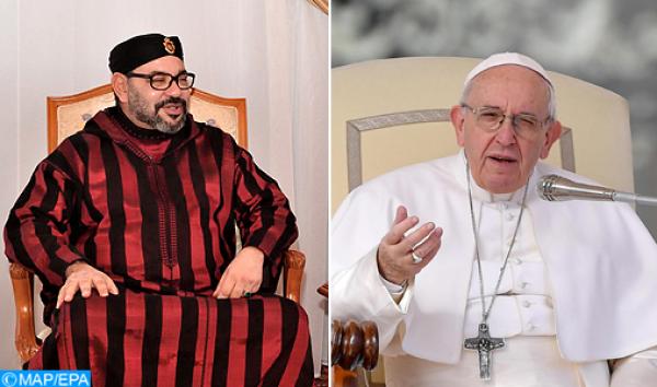 الملك محمد السادس يهنئ البابا فرانسيس