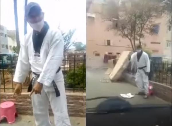مدرب تايكواندو يضطر إلى التسول في الشارع بسبب أزمة كورونا