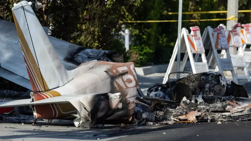 مصرع شخصين إثر تحطم طائرة صغيرة في كاليفورنيا